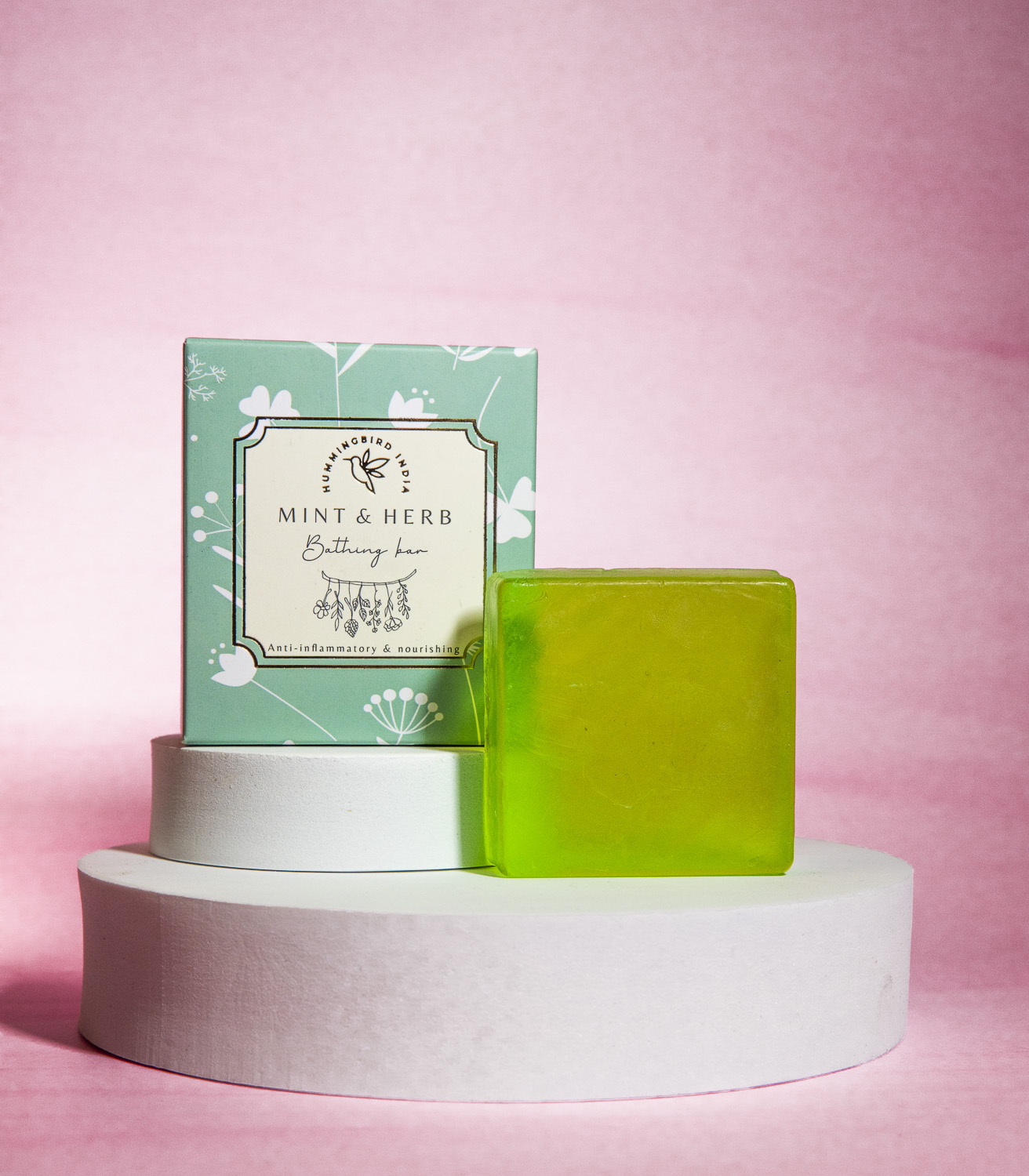 Mint and Herb Organic bathing bar - nourishing and anti-inflammatory